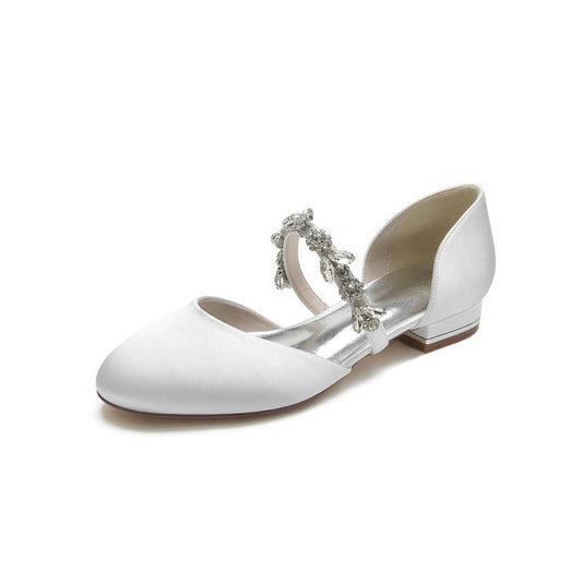 Flats with Rhinestone embellished Strap Party