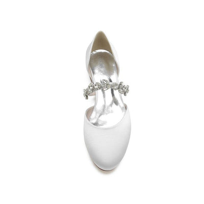 Flats with Rhinestone embellished Strap Party