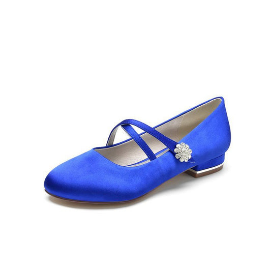 Flats with Rhinestone Buckle Party