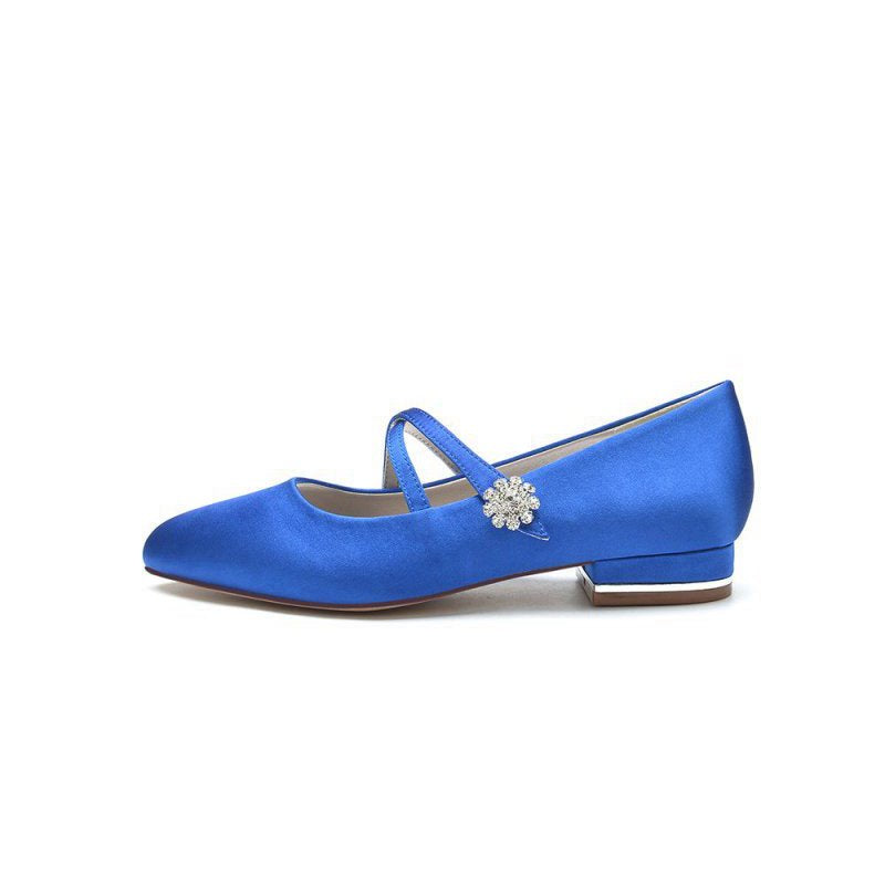 Flats with Rhinestone Buckle Party