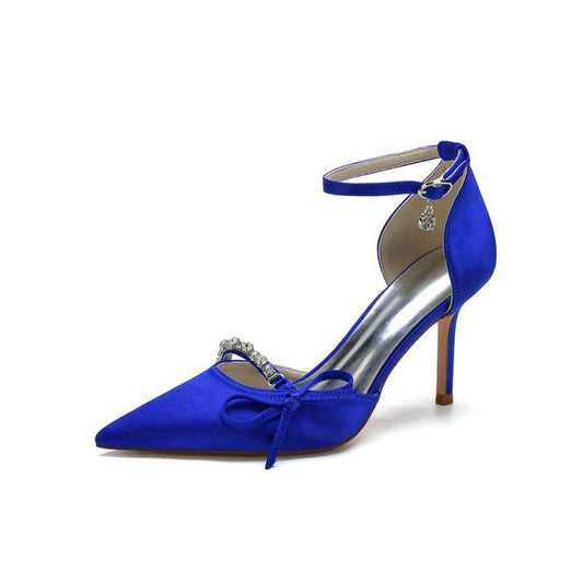 Pointed Toe Party Heels with Bow