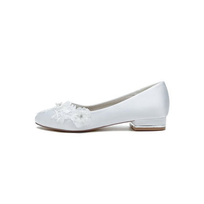 Retro Low Heel Shoes with Lace