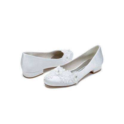 Retro Low Heel Shoes with Lace