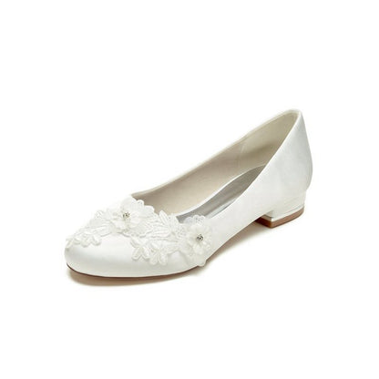 Retro Low Heel Shoes with Lace