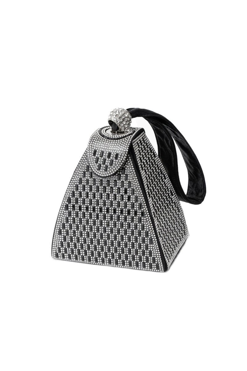 Crystal Gold Pyramid Handbag