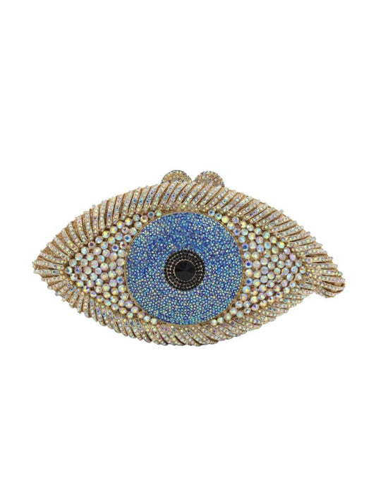 Women's EYE SEE U Rhinestone Evening Clutch bags Handmade