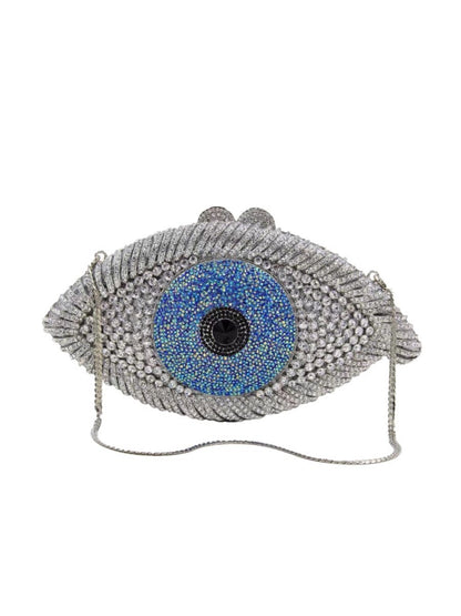 Women's EYE SEE U Rhinestone Evening Clutch bags Handmade