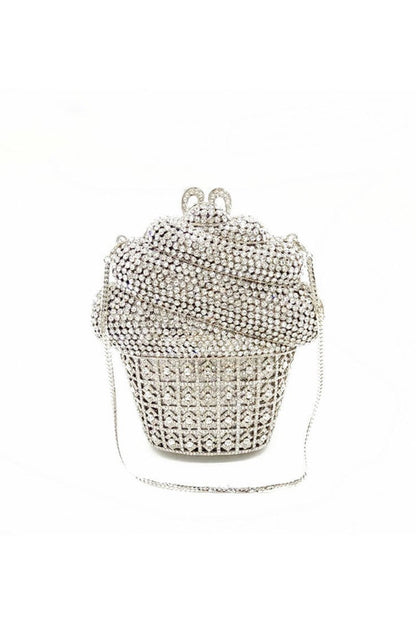 Women's Rhinestones Cup of Ice Cream Evening Clutch