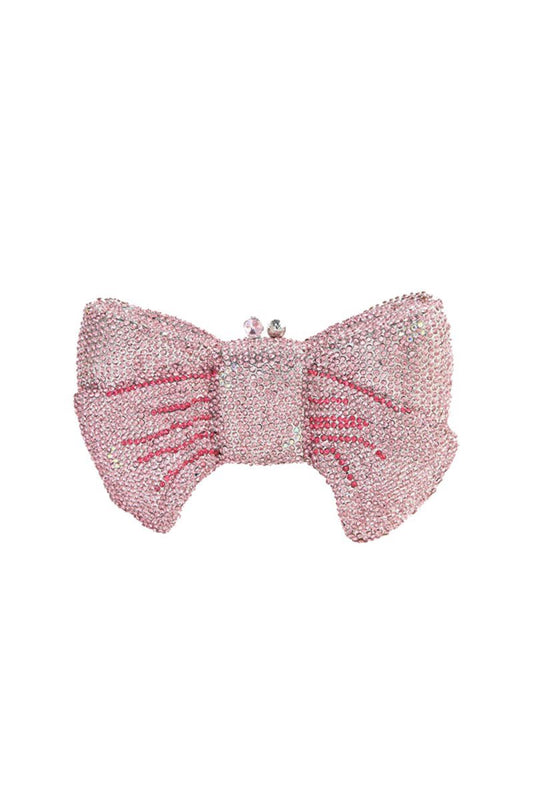 Women's Bow of Rhinestones Evening Clutch