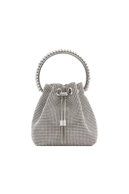 Women's Small Rhinestone Clutch Bucket Bags