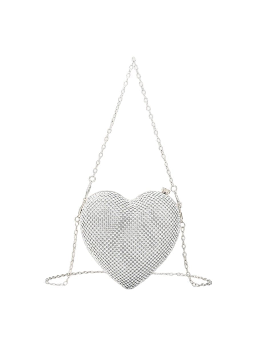 Women's Heart Shape Evening Clutch Bag