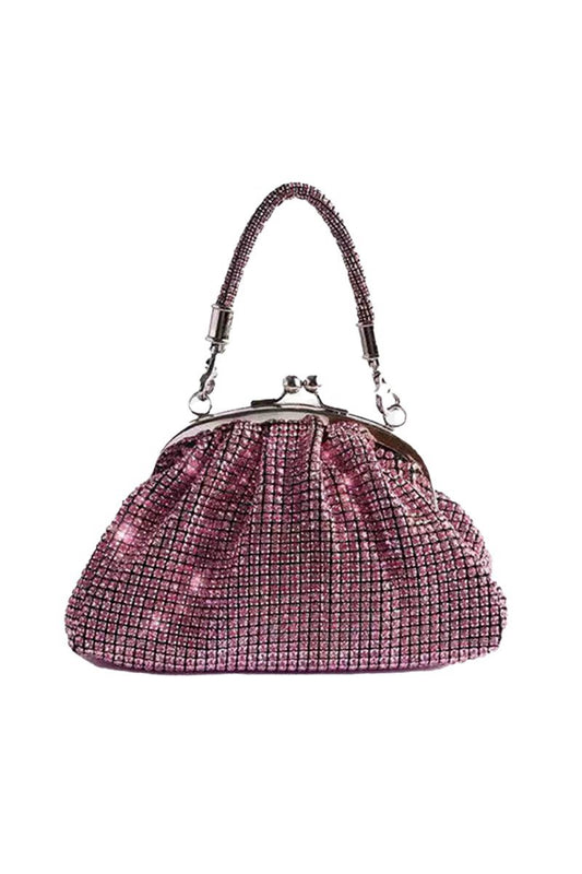 Women's All Over Rhinestones Evening Clutch Bags with Straps