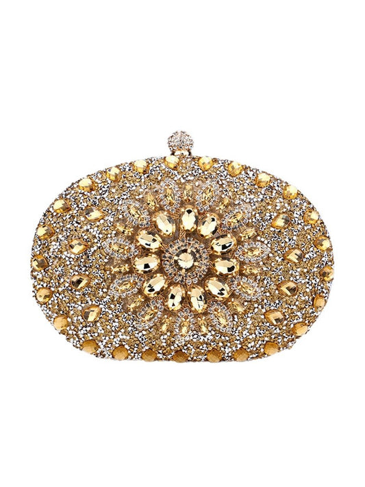 Women's All Over Crystals Sparkly Evening Clutch Bags