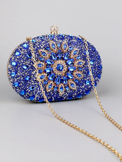 Women's All Over Crystals Sparkly Evening Clutch Bags