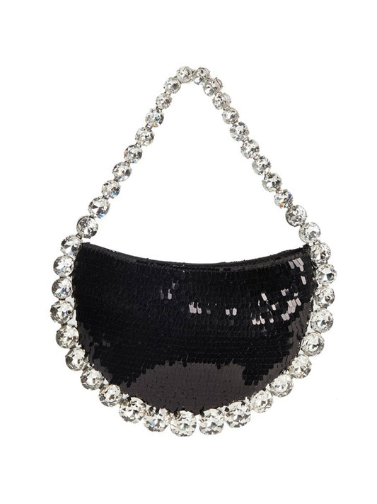 Women's Sparkling Rhinestone Shoulder Bag with PU Material