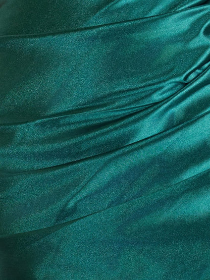Sheath One Shoulder Satin Tight Homecoming Dresses