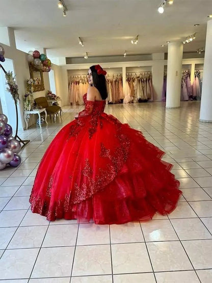Sweetheart Quinceanera Dresses with Long Sleeves