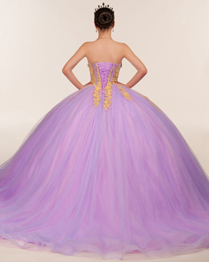Sweetheart Sleeveless Quinceanera Dresses with Appliques