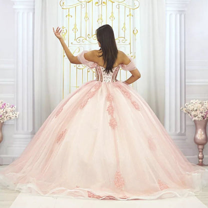 Ball-Gown Off-the-Shoulder Quinceanera Dresses