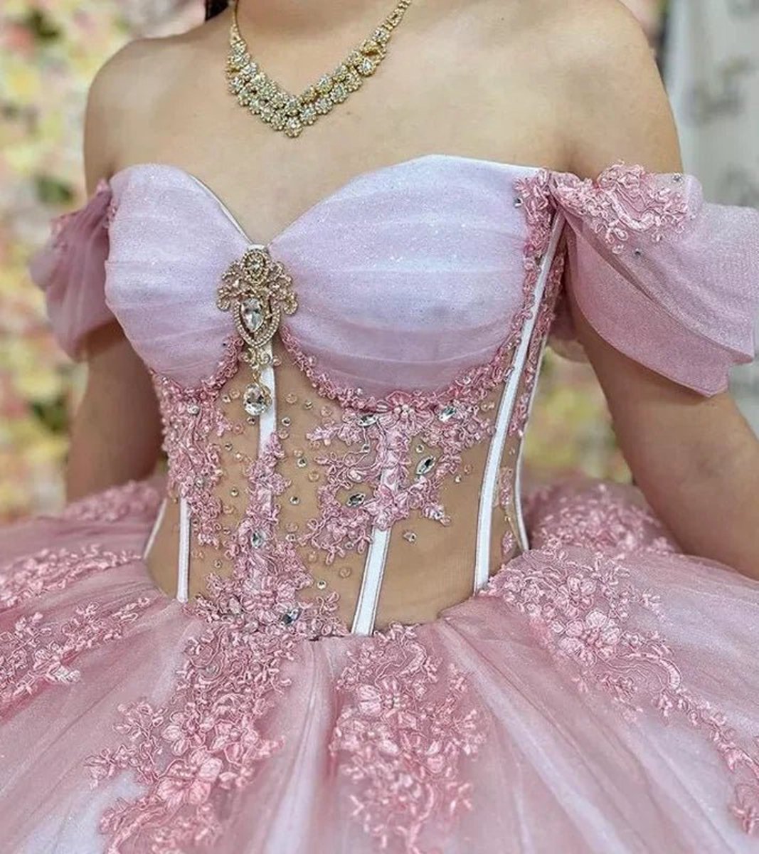 Quinceanera Dresses Off the Shoulder with Appliques