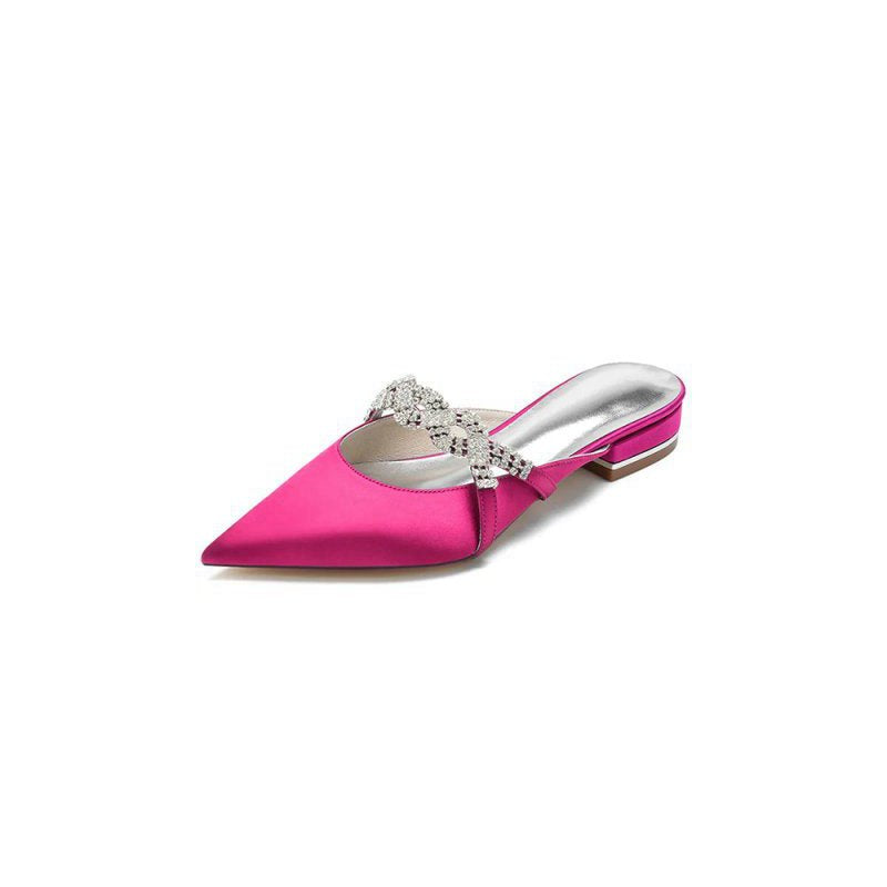 Glitter Crystal Embellished Kitten Sandals