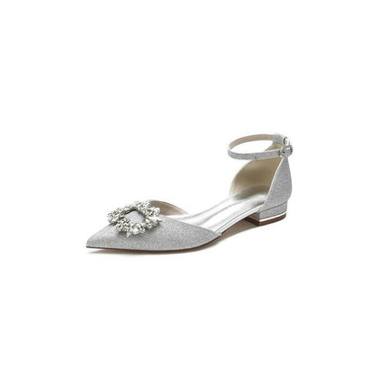Glitter Crystal Low Heels