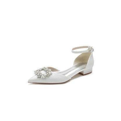 Glitter Crystal Low Heels