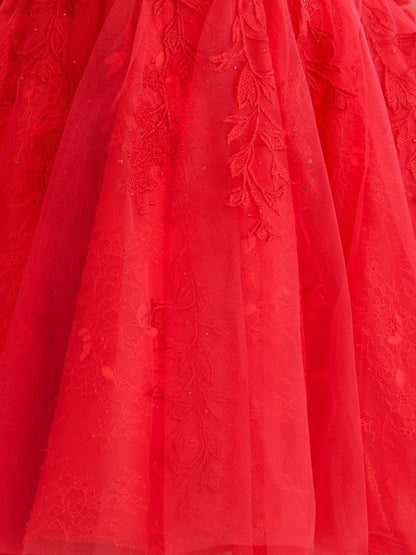 A-line Sweetheart Appliques Lace Homecoming Dresses with Corset Back