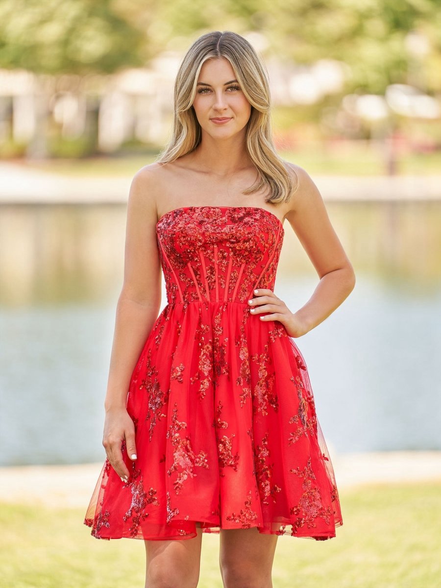 A-line Short Homecoming Dresses with Sequins