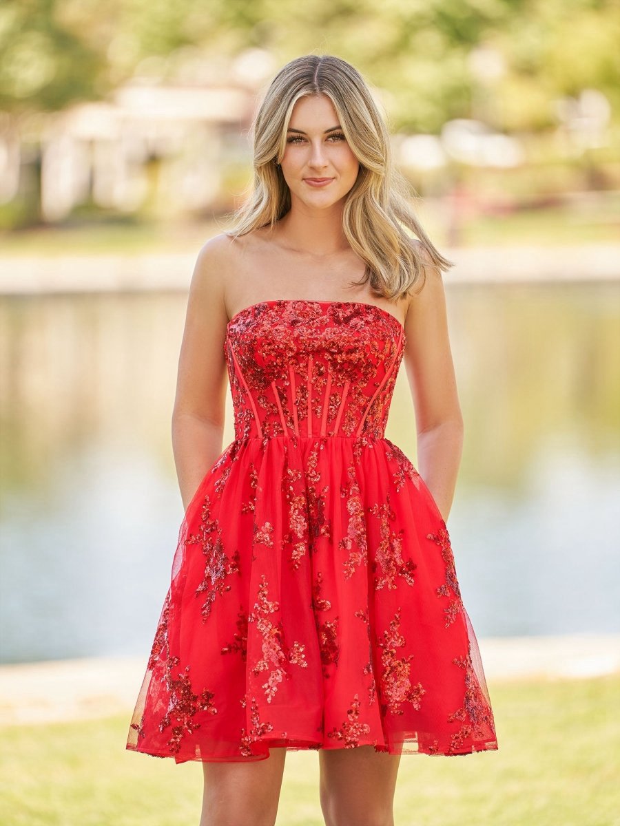 A-line Short Homecoming Dresses with Sequins