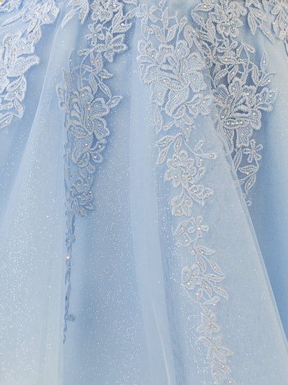 A-line Spaghetti-Straps Lace Homecoming Dresses with Appliques