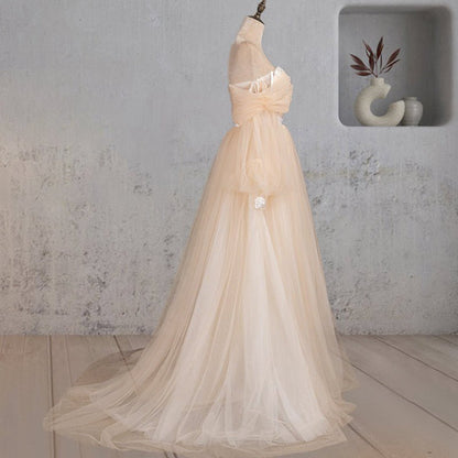A-line Off-the-Shoulder Long Sleeve Wedding Dresses