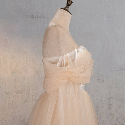 A-line Off-the-Shoulder Long Sleeve Wedding Dresses