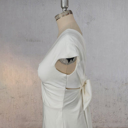 Mermaid Satin Sweep Train Wedding Dresses with Train