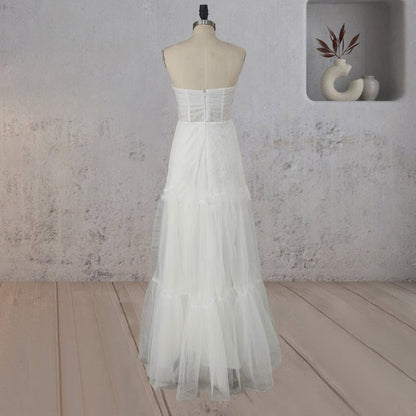 A-line Sweetheart Strapless Enchantment Wedding Dresses