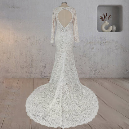 Mermaid Whisper Lace Embroidery Bridal Gown Wedding Dresses