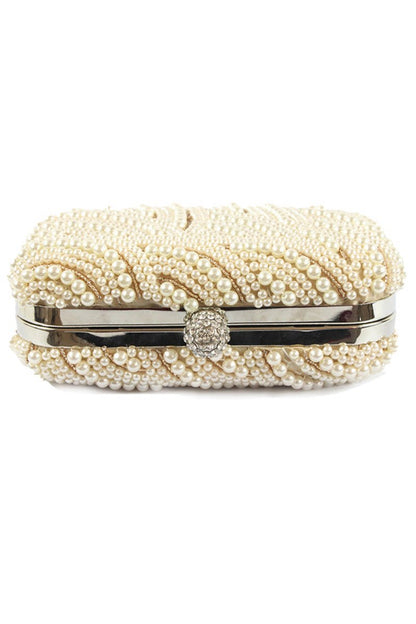 Amazing Pearl With Crystal/Rhinestone Chain Clutches