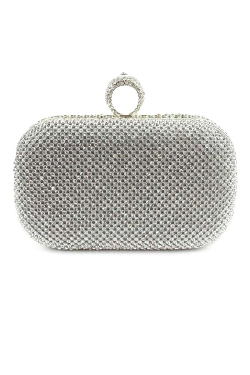 Fascinating Rhinestone With Glitter Adjustable Clutches