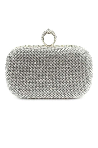Fascinating Rhinestone With Glitter Adjustable Clutches