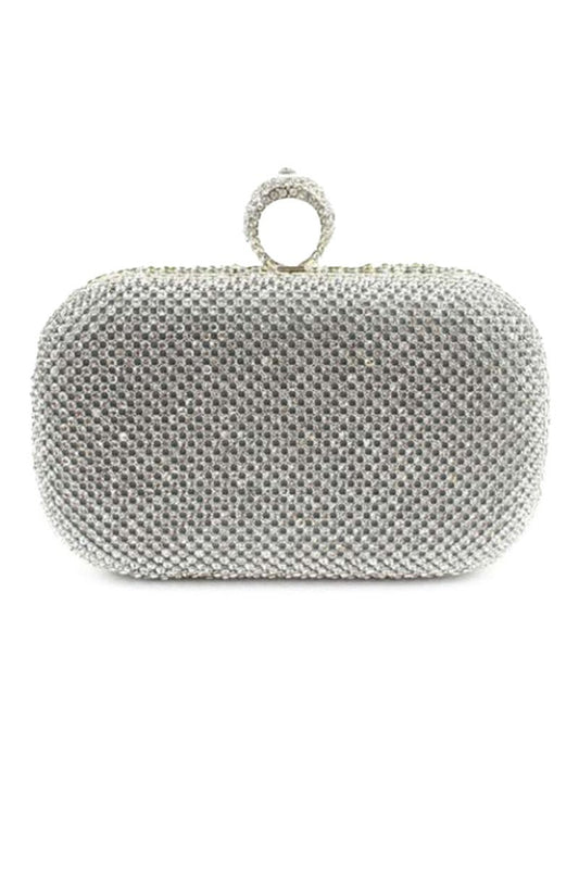 Fascinating Rhinestone With Glitter Adjustable Clutches