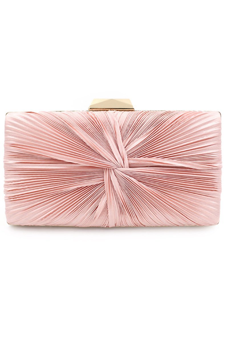 Pink Chain Clutch Bag