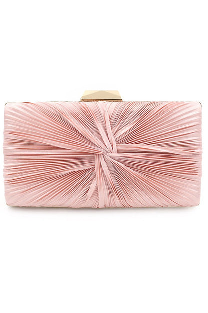 Pink Chain Clutch Bag