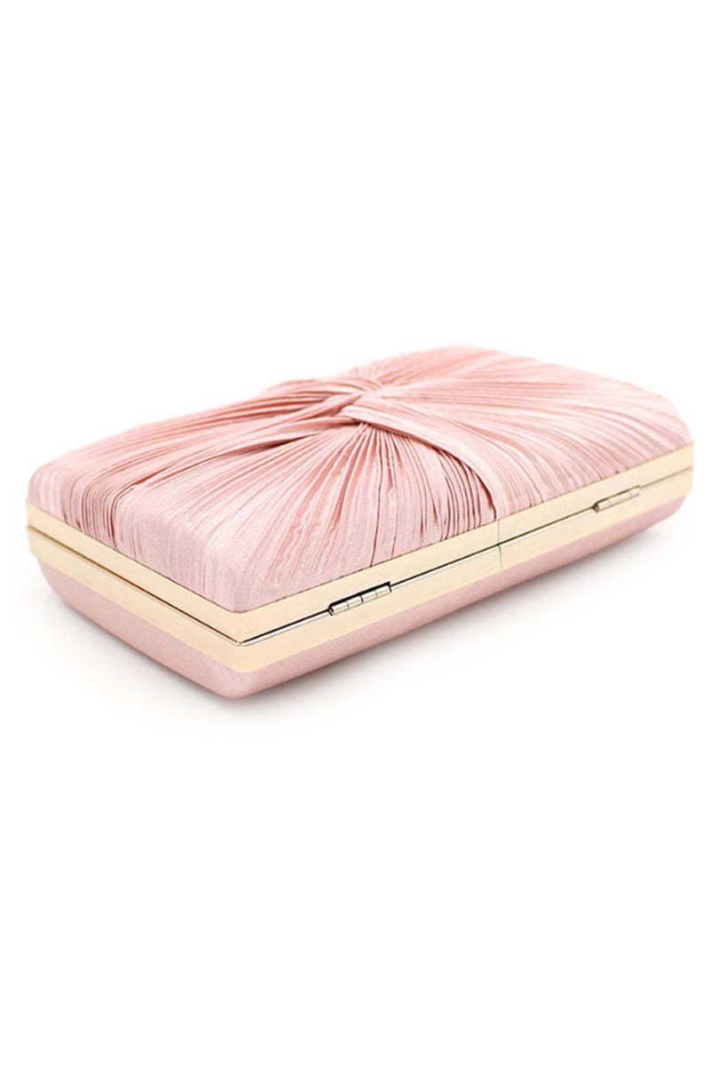 Pink Chain Clutch Bag