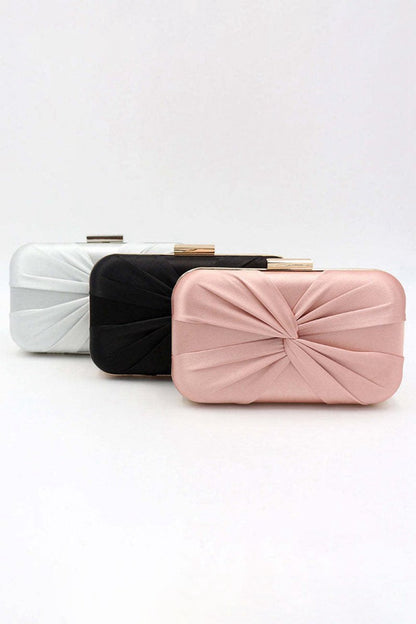 Classic Silk-Like Closure Clutch Purse