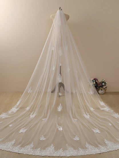 Starfish Lace Cathedral Veil Bridal Veil Wedding Veil
