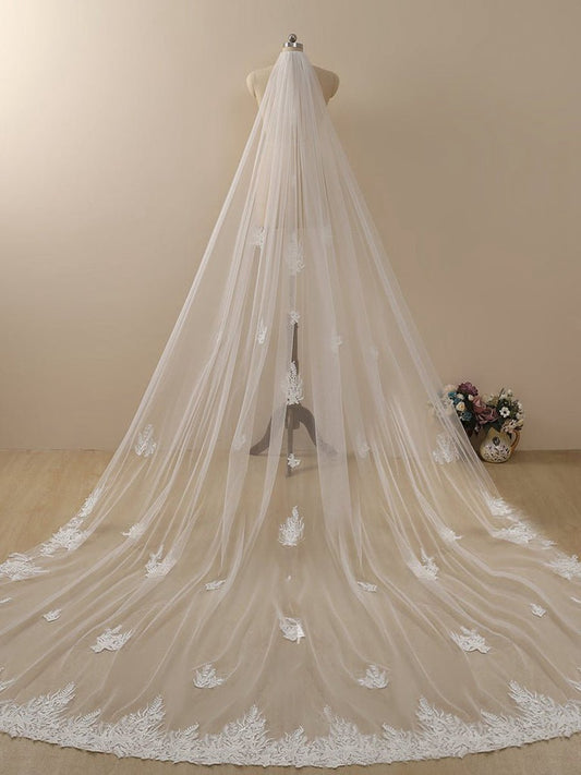 Starfish Lace Cathedral Veil Bridal Veil Wedding Veil
