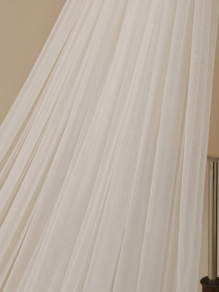 Delicated Flower Lace Cathedral Veil Bridal Veil Wedding Veil
