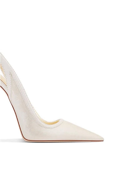 Slingback Mid Heel Stiletto Sandals
