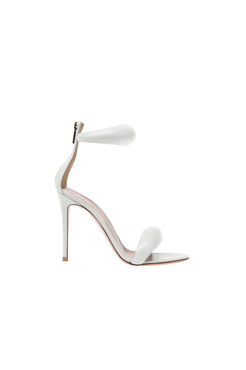 Ankle Strap Leather Stiletto High Heel Sandals