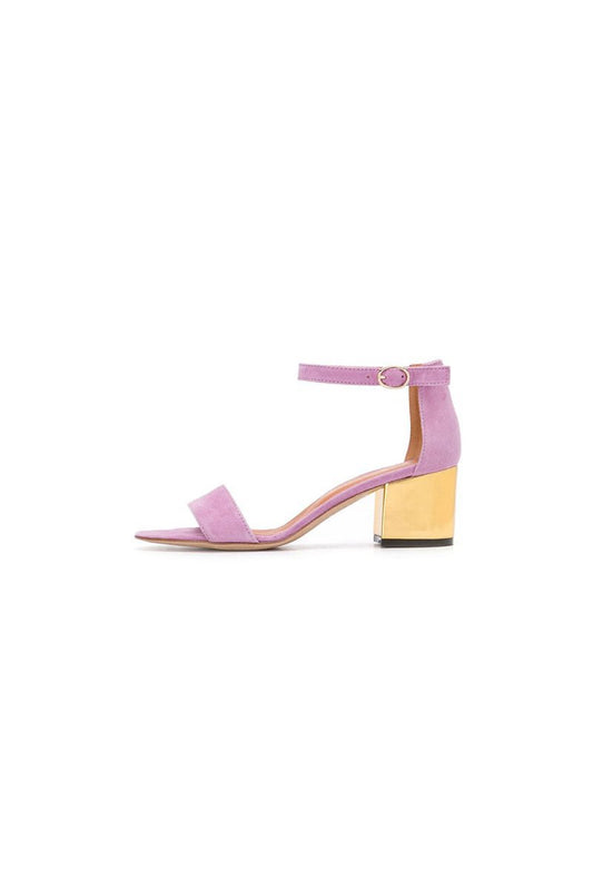 Party Suede Peep Toe Sandals Chunky Heel Evening Shoes With Ankle Strap